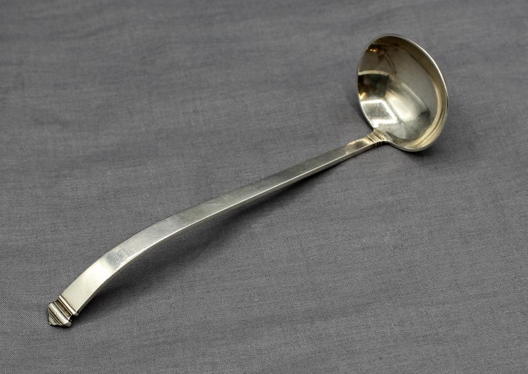 Art Deco Sterling Silver Sauce Ladle For Sale at 1stDibs