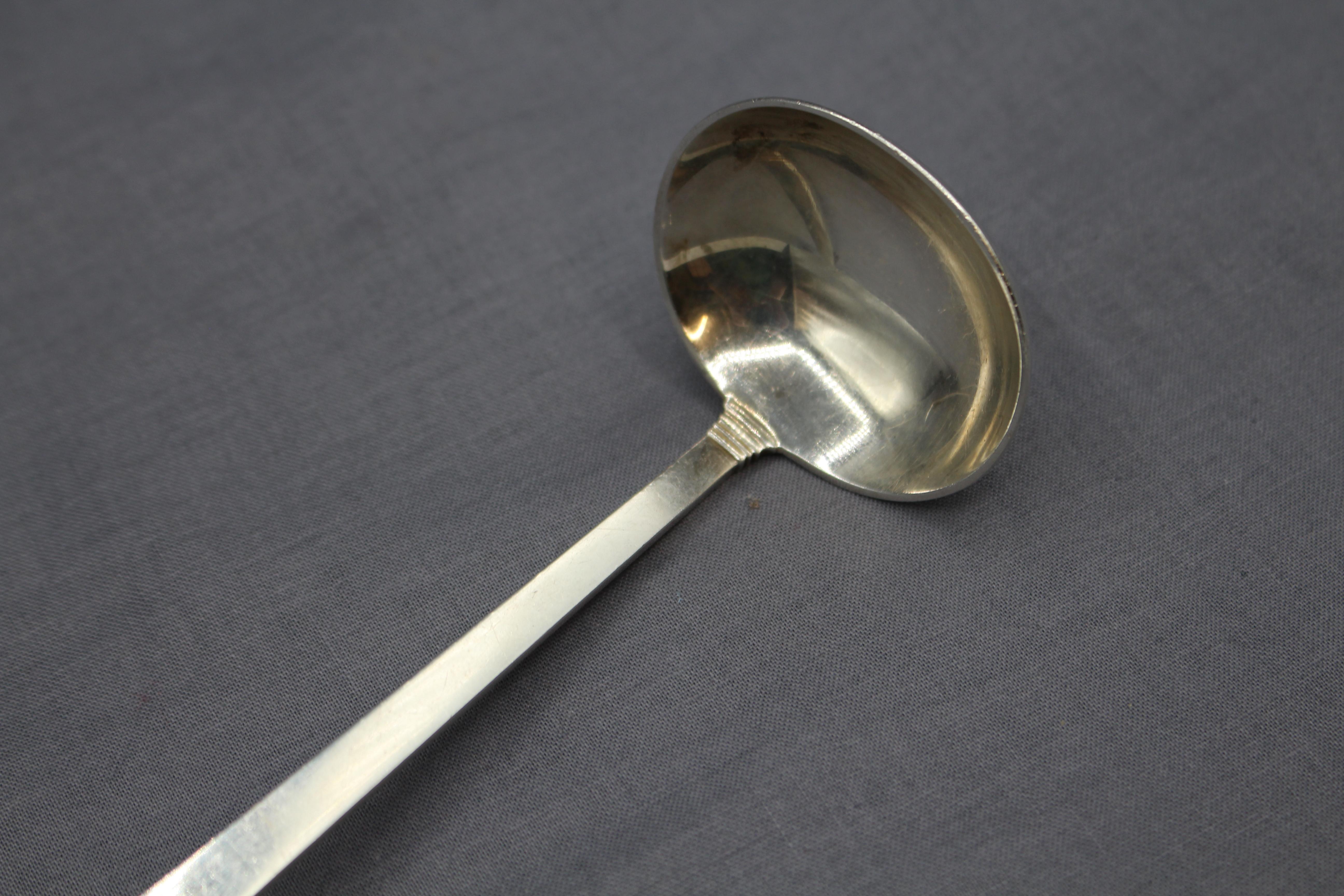 Art Deco Sterling Silver Sauce Ladle In Good Condition In Chapel Hill, NC