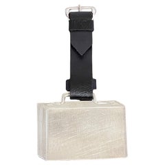 Art Deco Sterling Silver 'Suitcase' Luggage Tag by Webster Silver Co.
