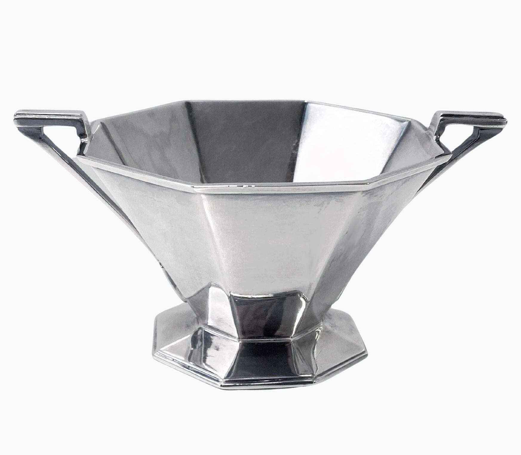 Art Deco Sterling Silver Tea Coffee Set English 1931 For Sale 3