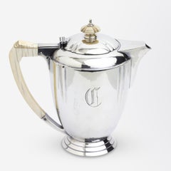 Art Deco Sterling Silver Tea Service by H Pidduck & Sons