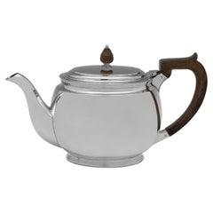Art Deco Sterling Silber Teekanne - hergestellt 1942