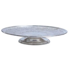 Art Deco Sterling Silver Tiffany and Co.  Pedestal Based Serving Platter