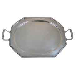 Art Deco Sterling Silver Tray by Charles William Fletcher