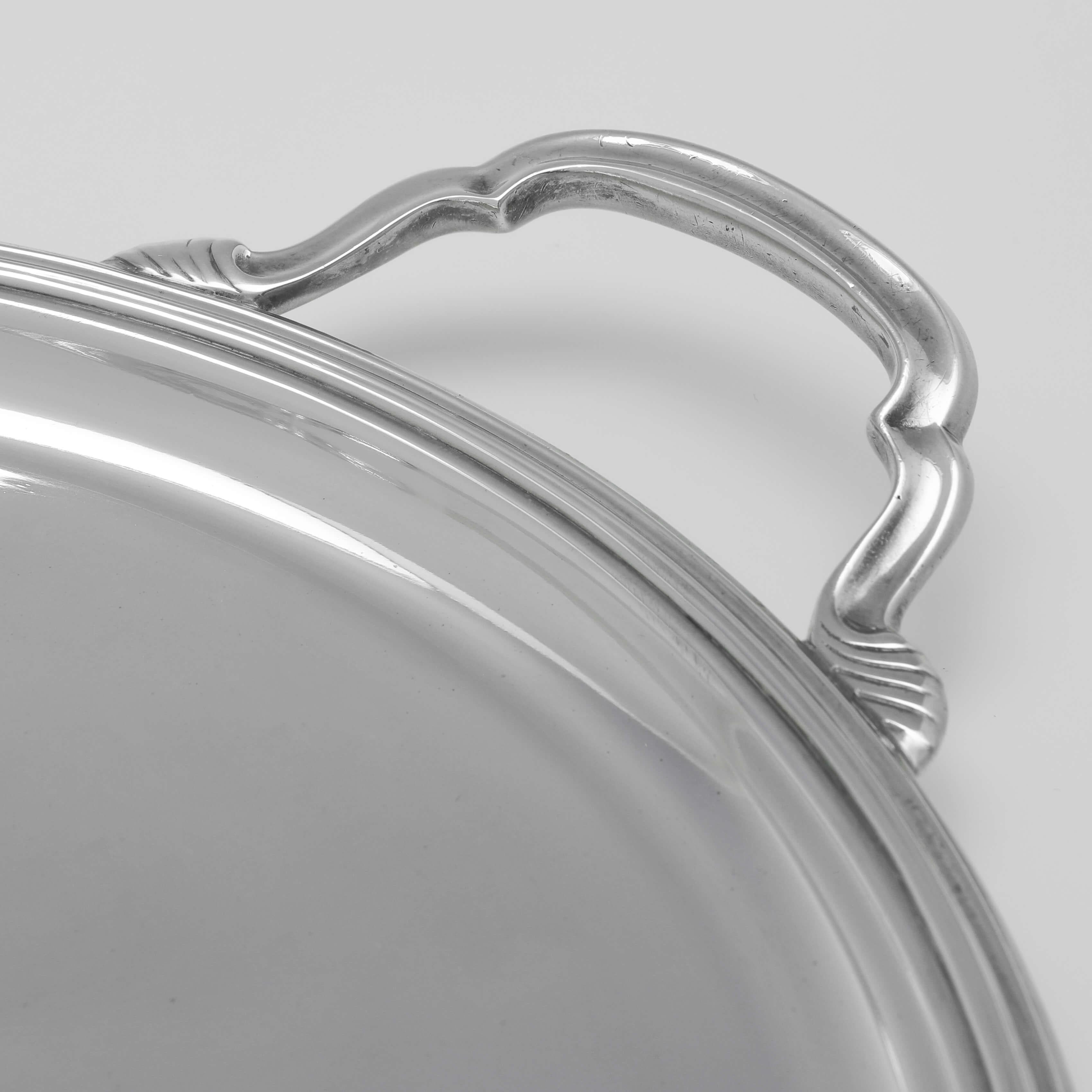 Art Déco Art Deco - Vassoio in argento - Londra 1936 - Orafi e argentieri in vendita