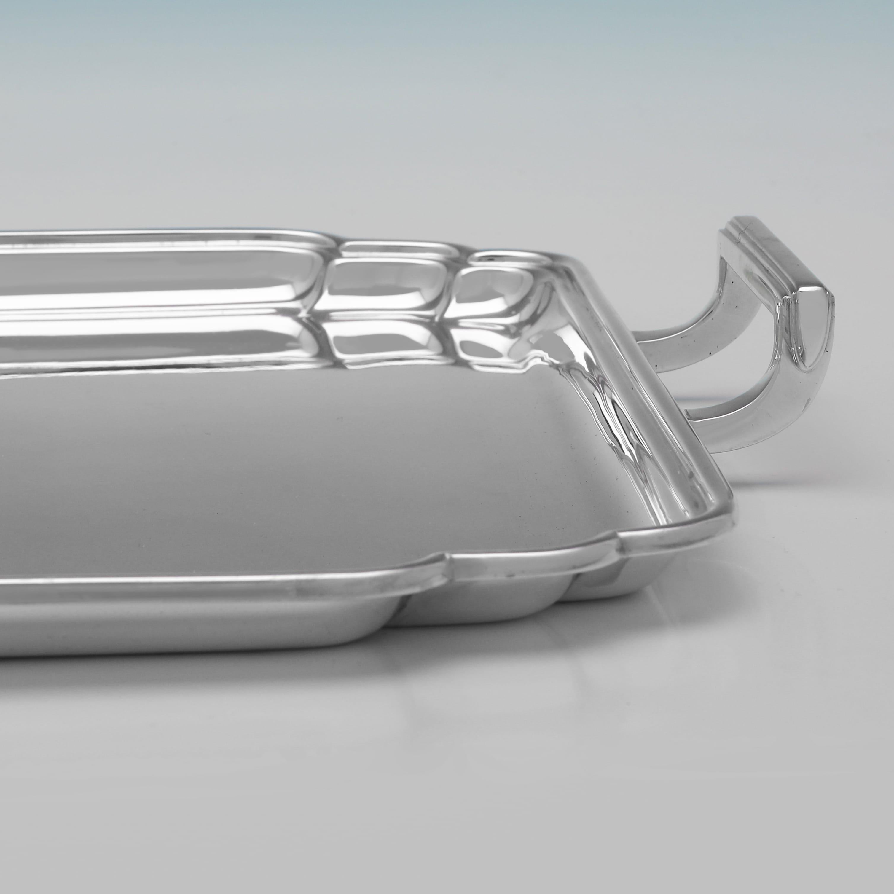 Art Deco Art deco sterling silver tray made in 1944 by Frank Cobb & Co.