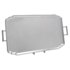 Art deco sterling silver tray made in 1944 by Frank Cobb & Co.