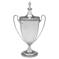 Art deco sterling silver trophy made in London in 1927