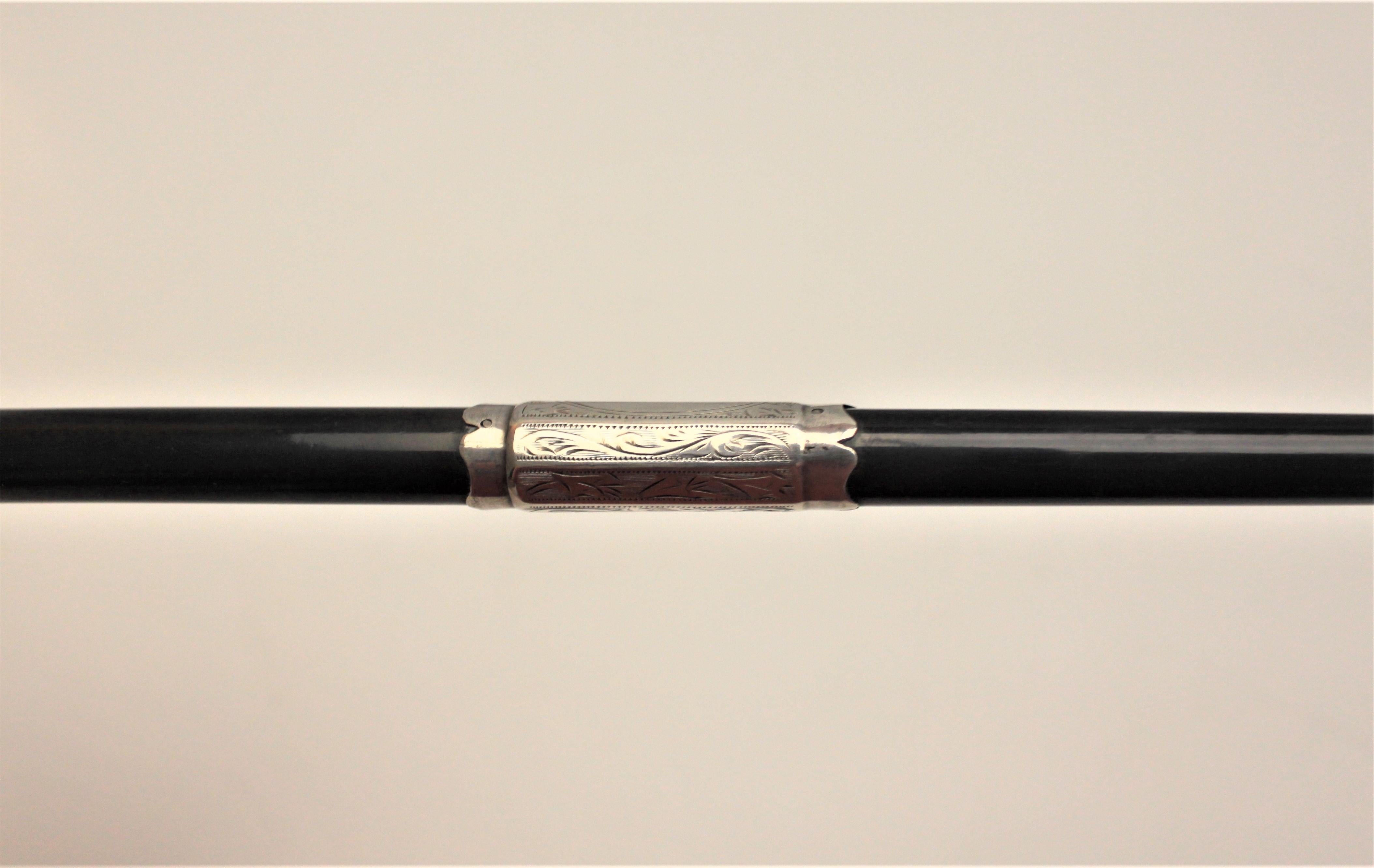 Art Deco Sterling Silver and Wood Presentation Conductor's Baton 5