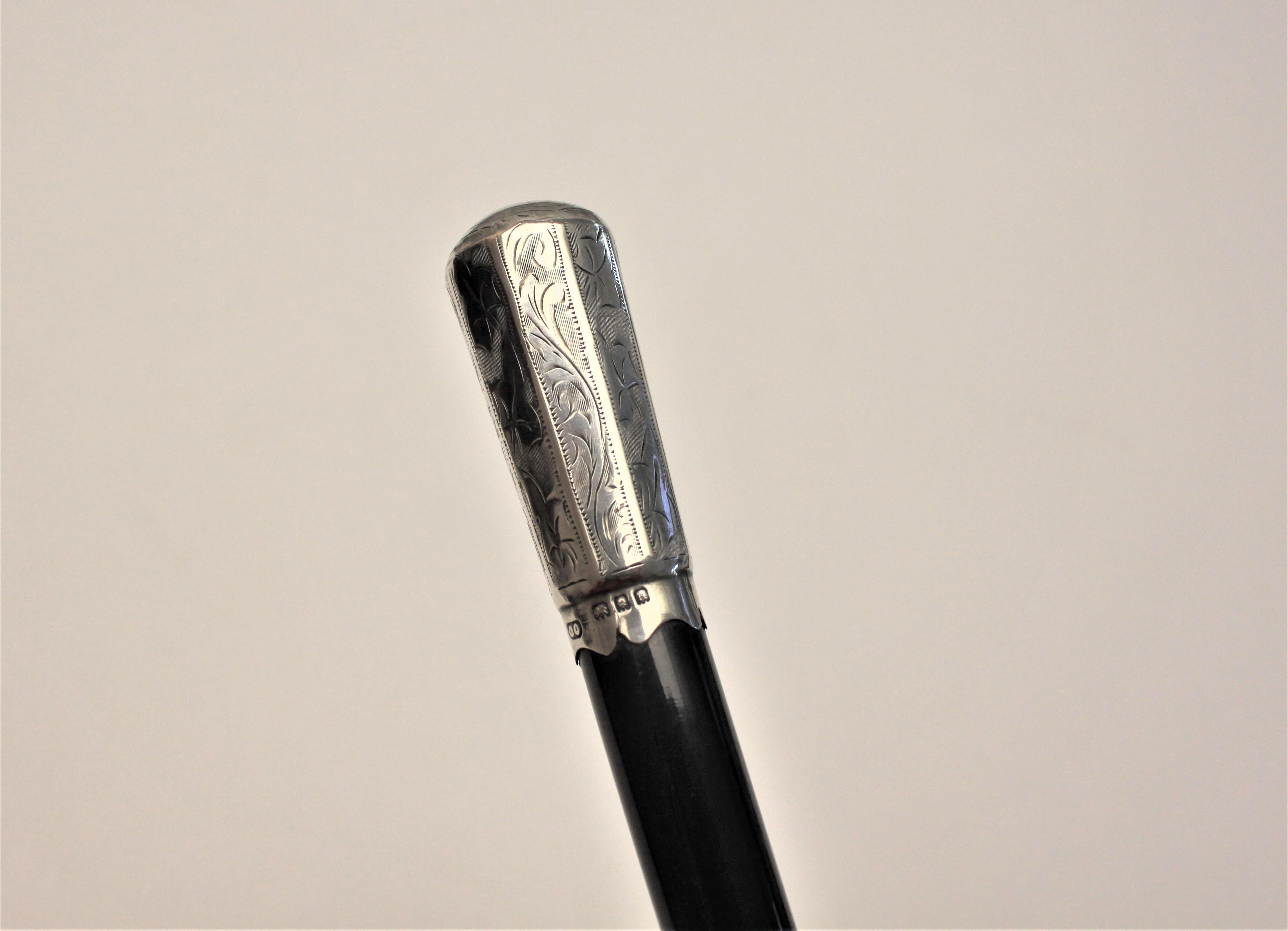 Art Deco Sterling Silver and Wood Presentation Conductor's Baton In Good Condition In Hamilton, Ontario