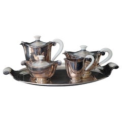 Art Deco Sterling Tea Service by Wolfers Freres