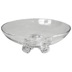 Art Deco Steuben Art Glass Footed Centerpiece Bowl by John Dreves