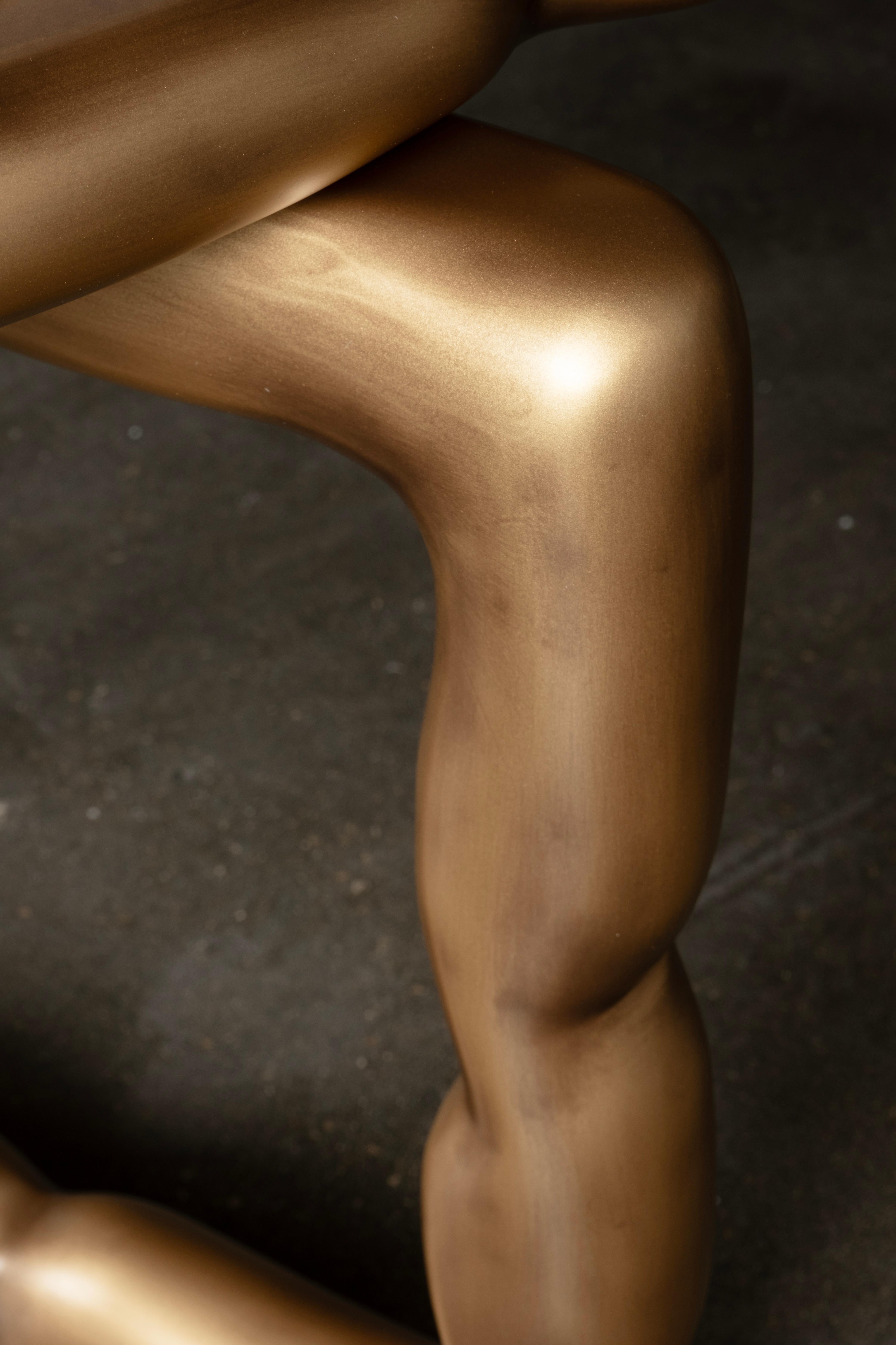 Table basse Art Déco Calacatta Oro fabriquée à la main au Portugal par Greenapple en vente 3