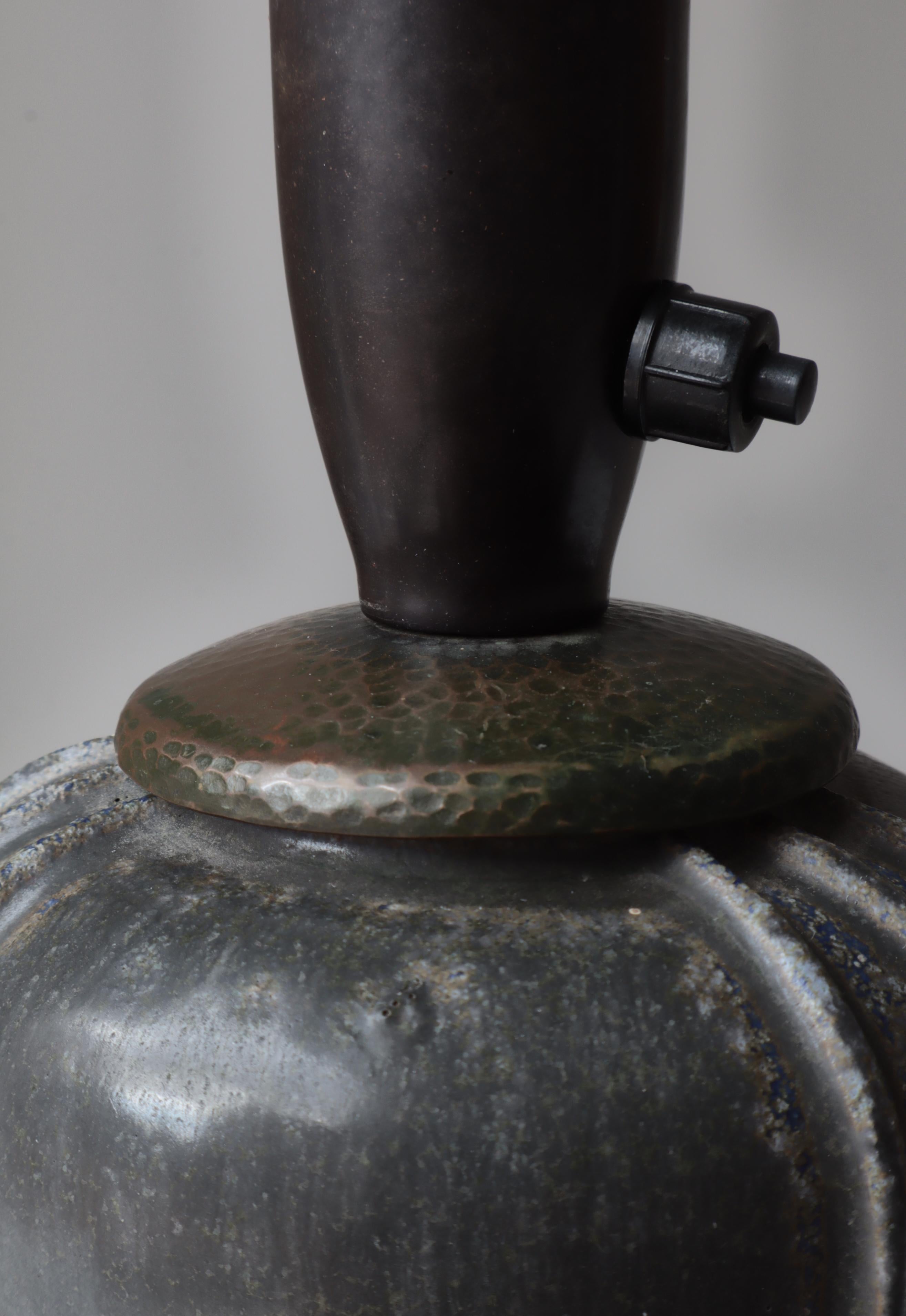 Art Deco Stoneware Table Lamp 