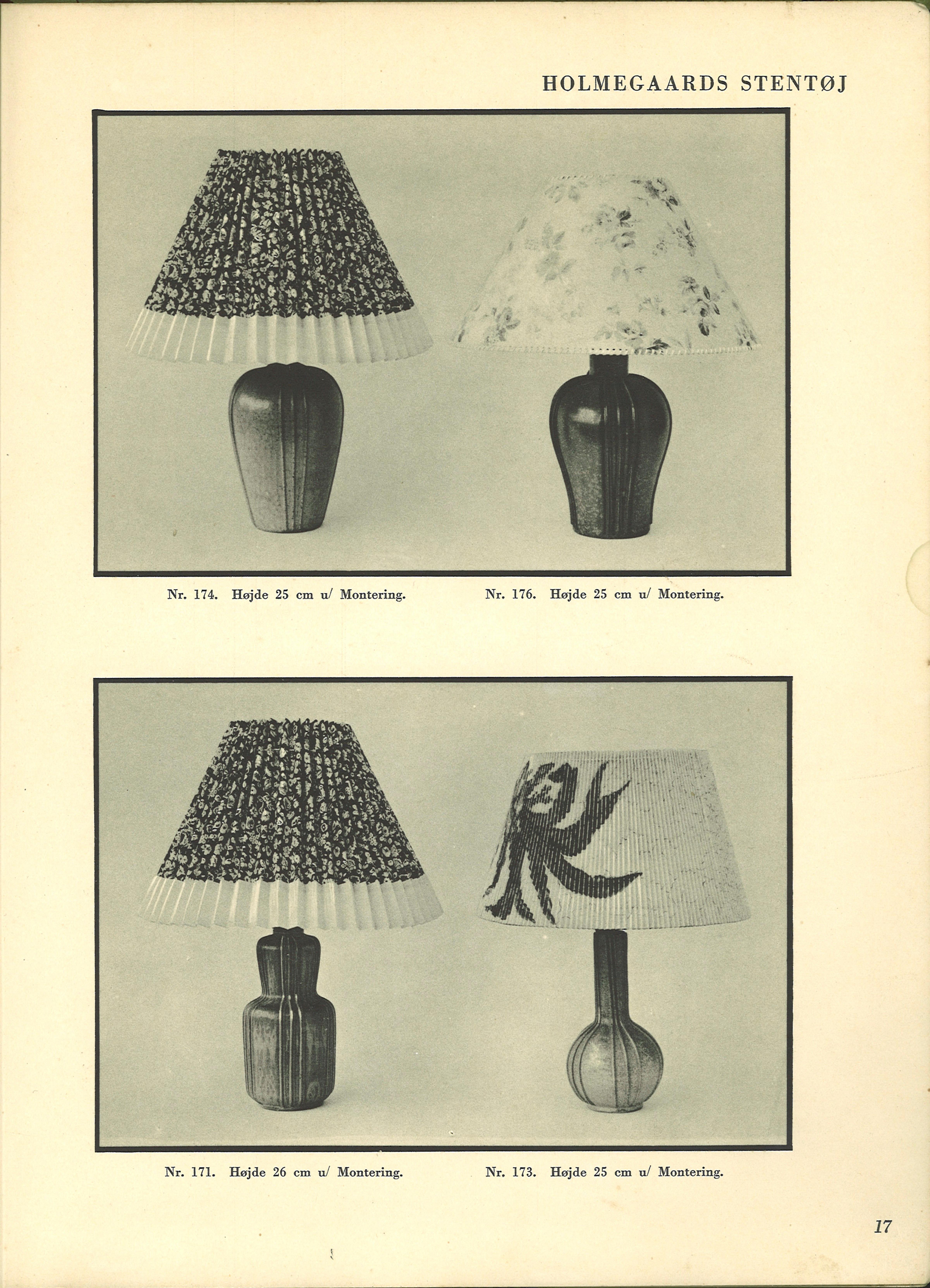 Art Deco Stoneware Table Lamp 