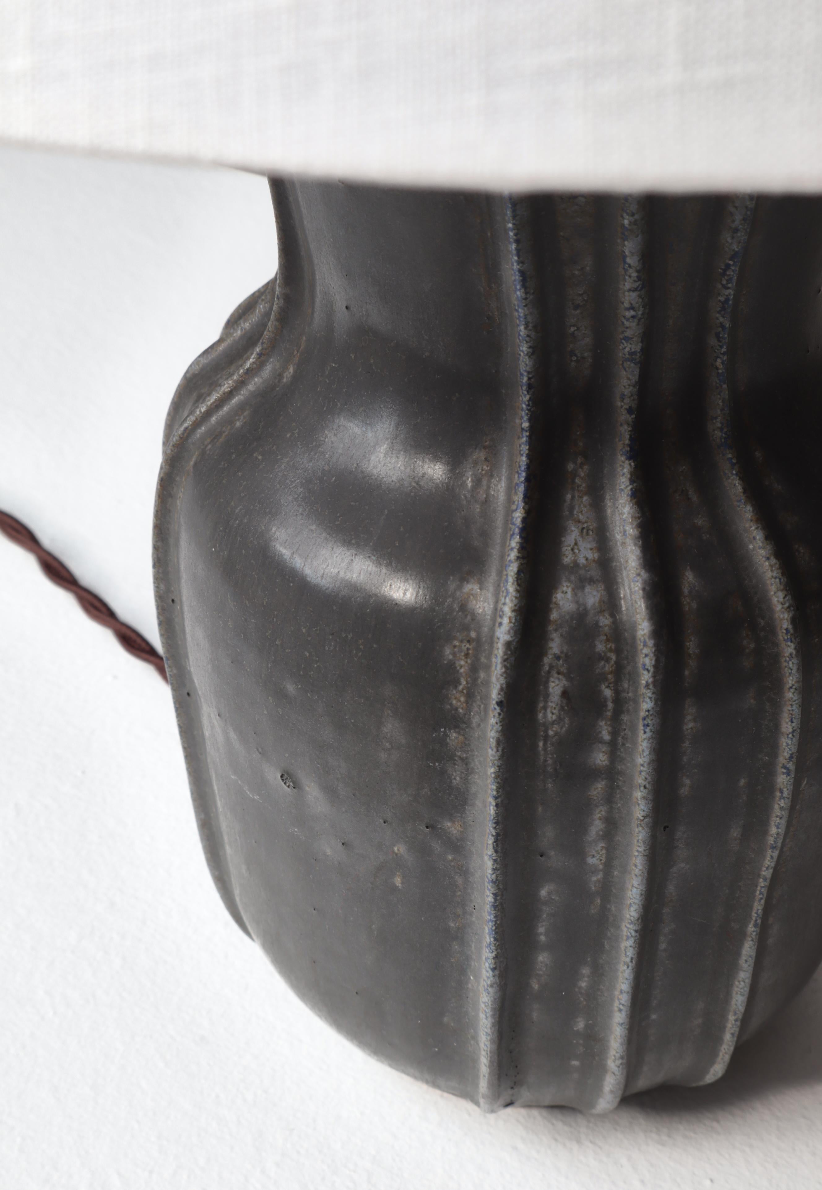 Art Deco Stoneware Table Lamp 