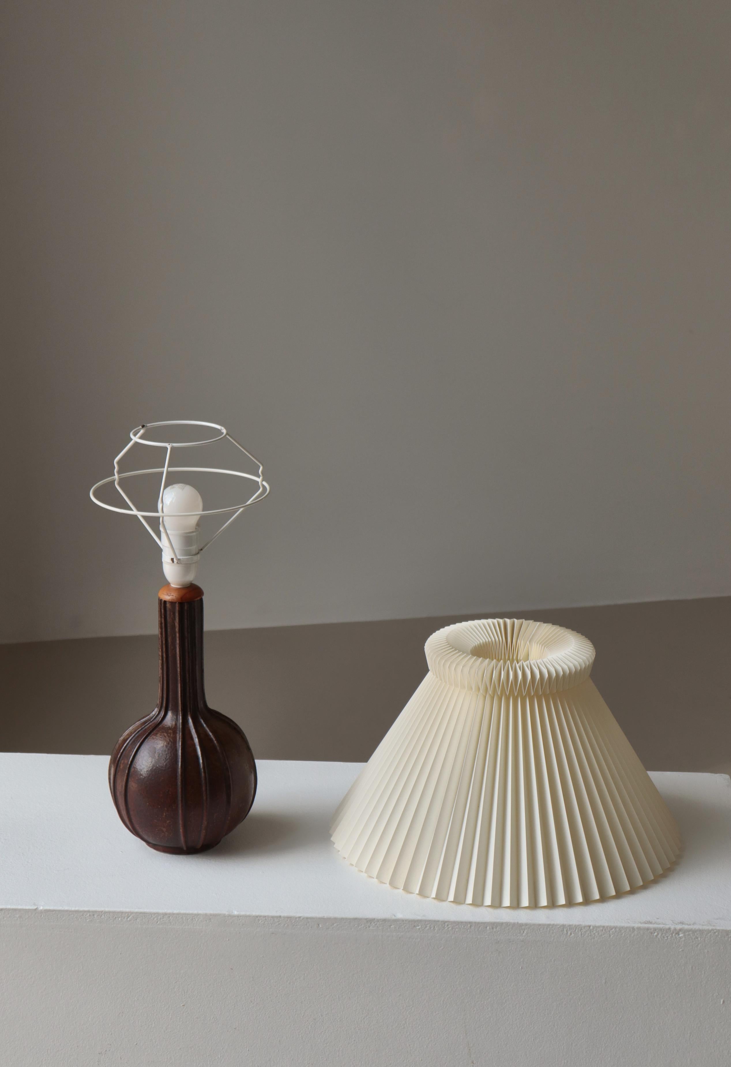 Art Deco Stoneware Table Lamp 