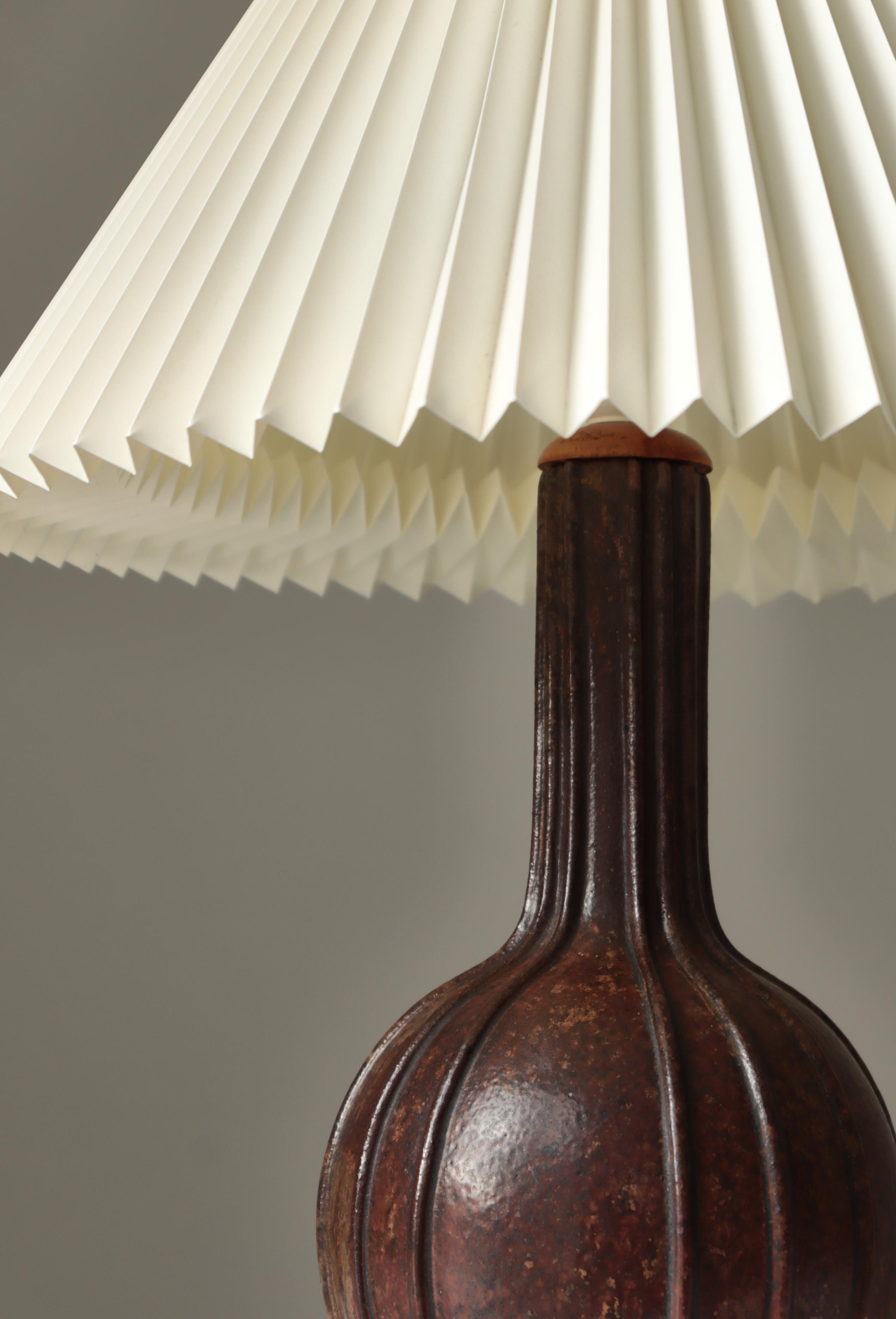 Art Deco Stoneware Table Lamp 