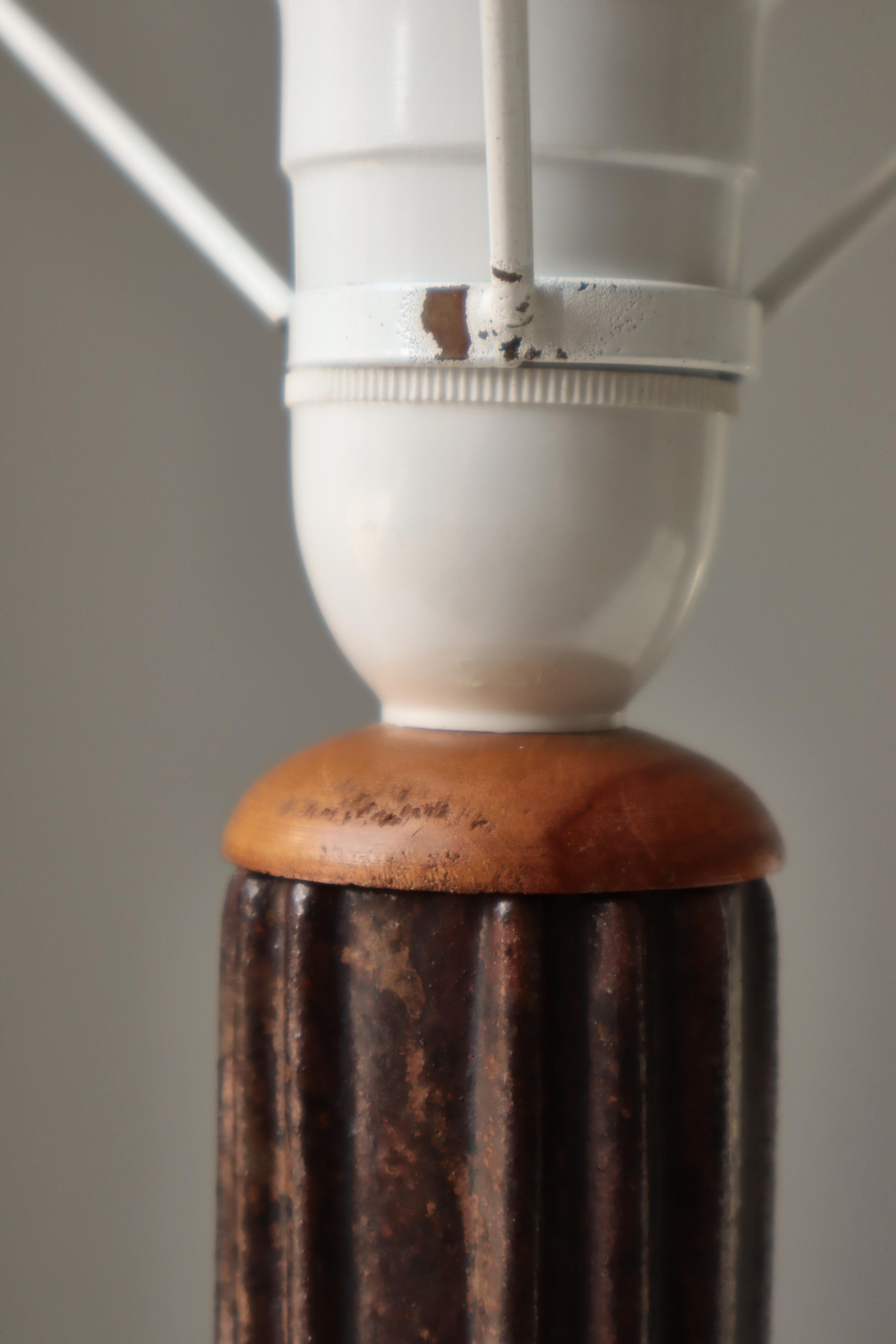 Art Deco Stoneware Table Lamp 