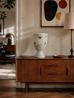 Art Deco Stoneware Vase by Jacques Breugnot, France, 1940s, 29.5 cm