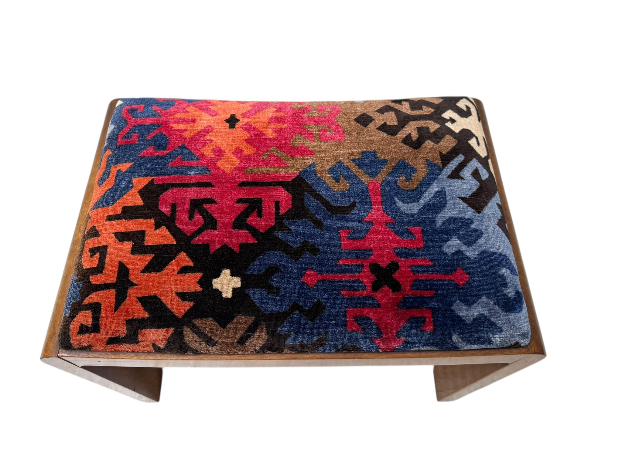 Art Deco Stool by De Coene Frères Kortrijk, 1930s im Zustand „Gut“ im Angebot in Amsterdam, NL