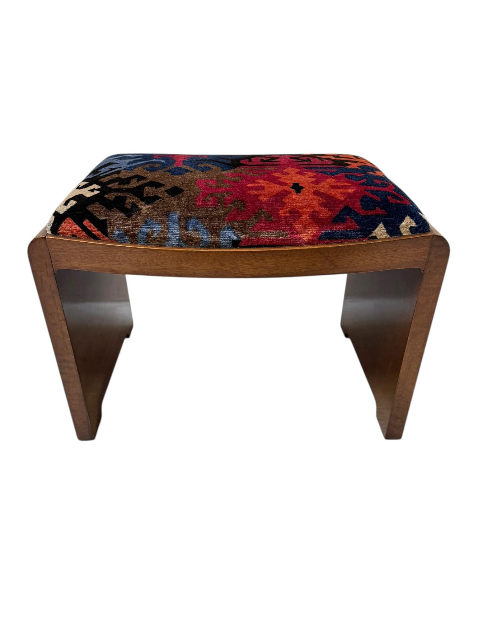 Art Deco Stool by De Coene Frères Kortrijk, 1930s im Angebot 1