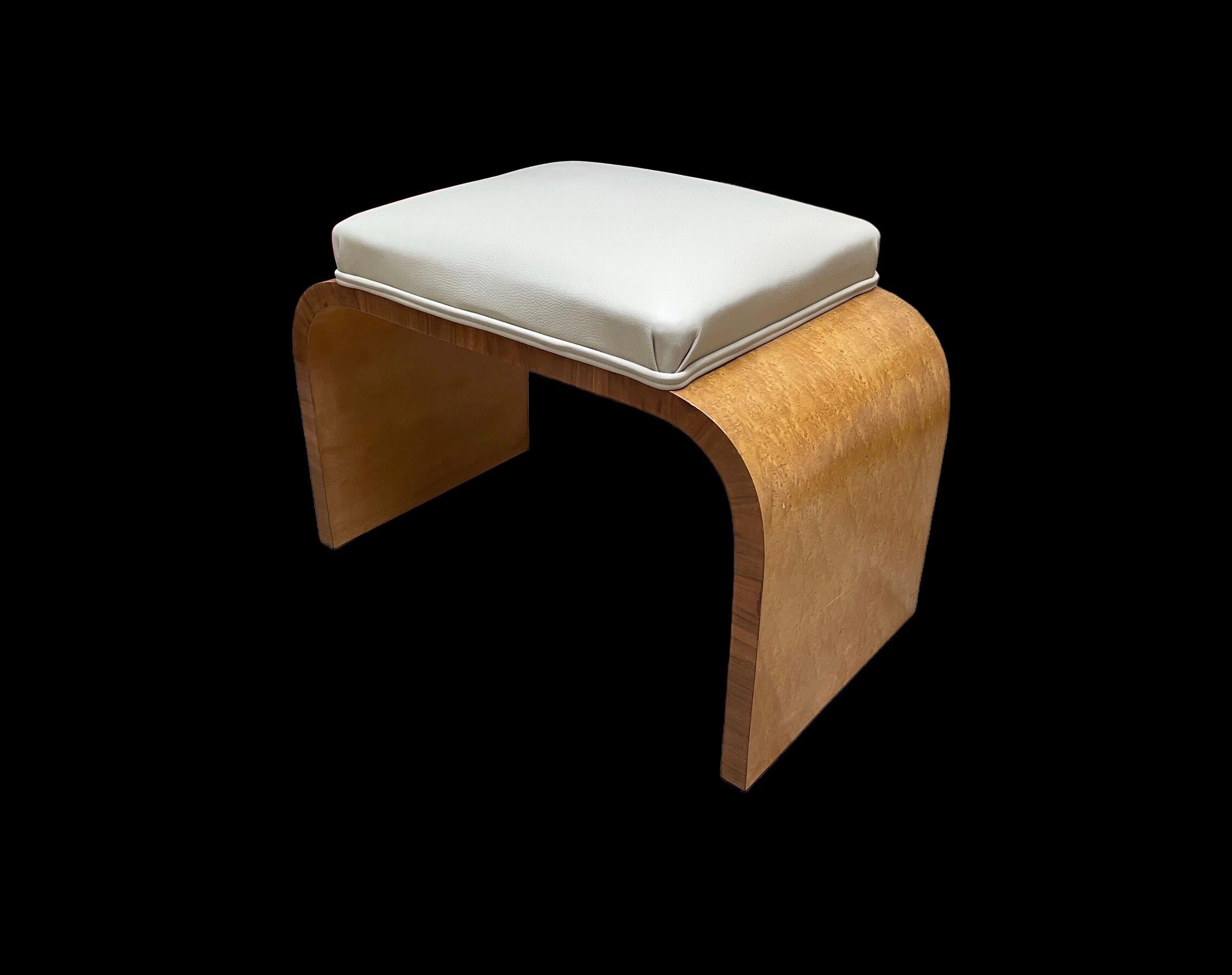 Art-Déco-Hocker von Harry und Lou Epstein im Angebot 1