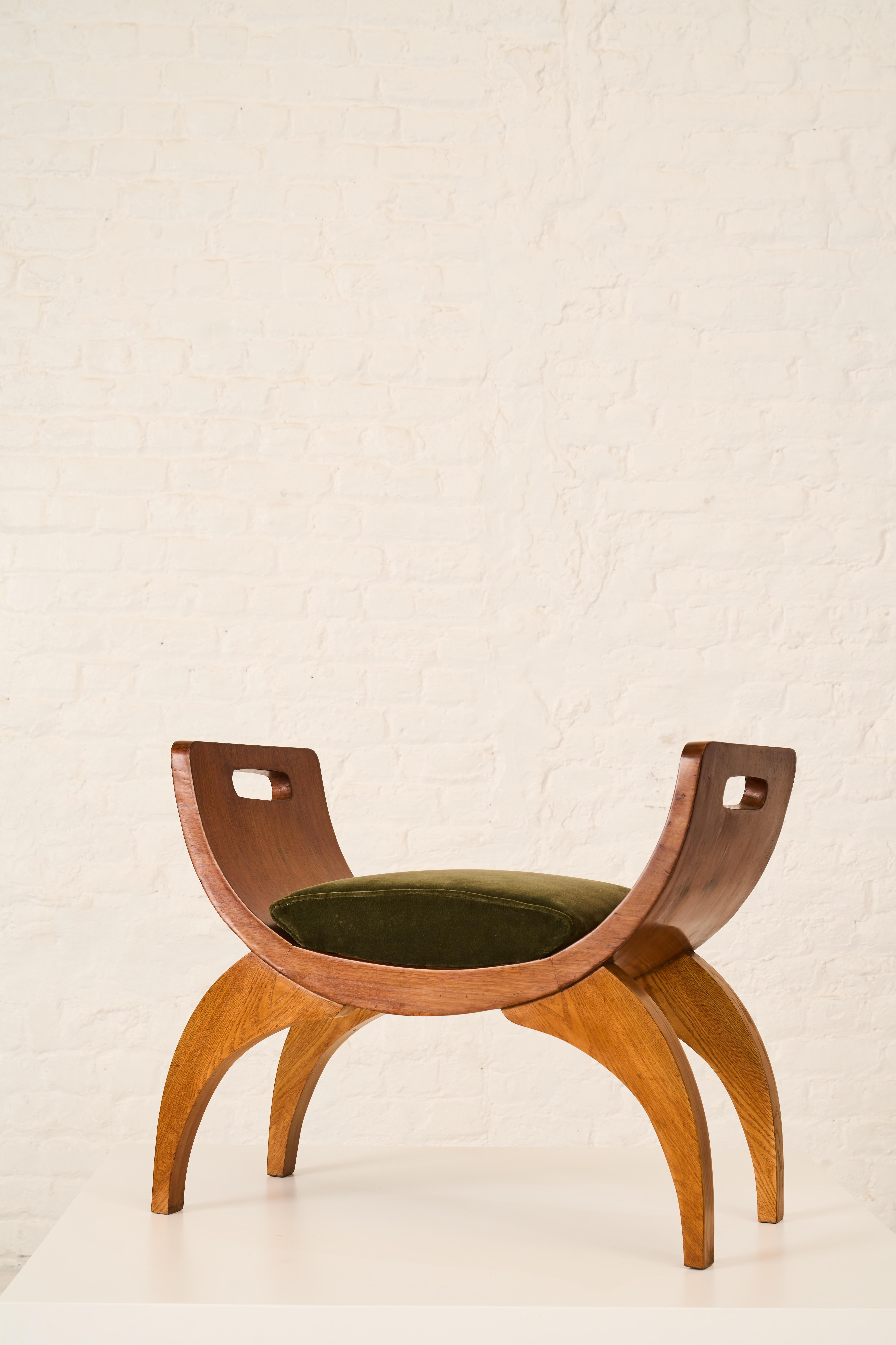 20th Century Art Deco Stool For Sale