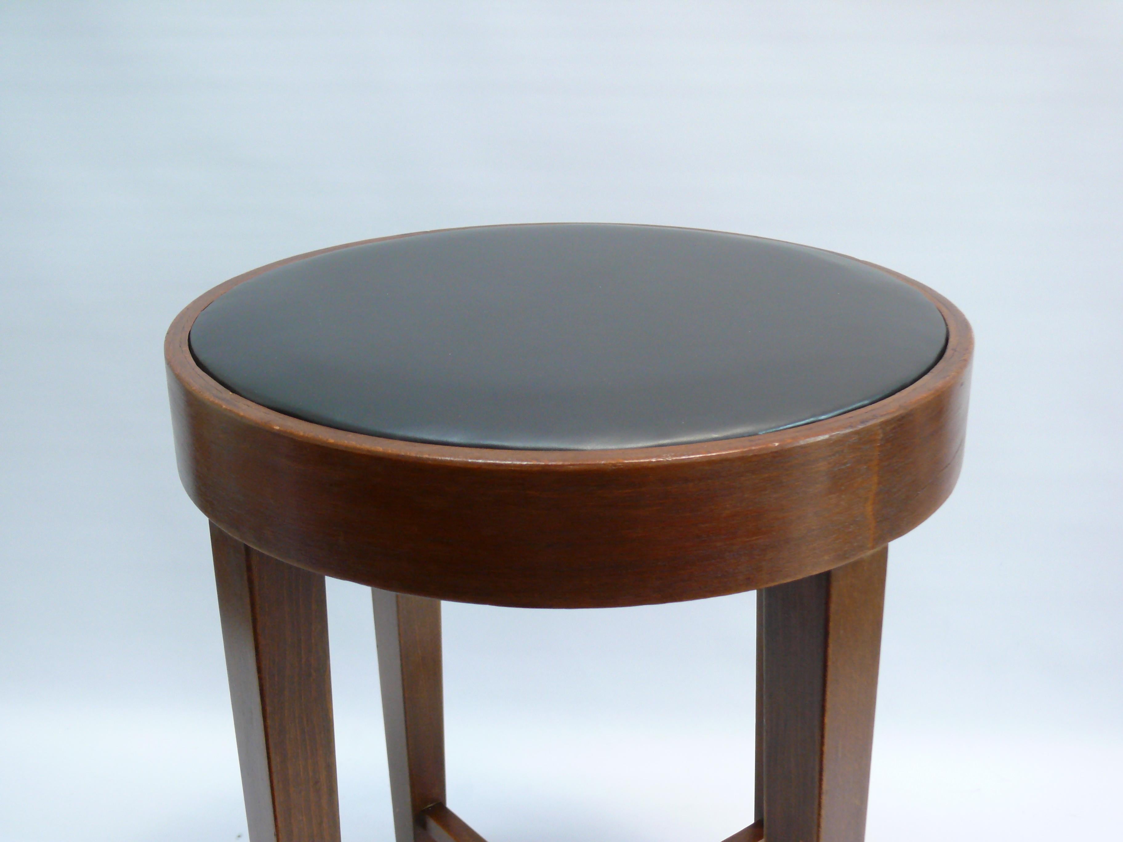 Woodwork Art Deco Stool, Germany, Early - Mid  20th Century For Sale