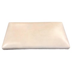 Sgabello Art Déco in pelle e legno, attribuito a Comté, 1934