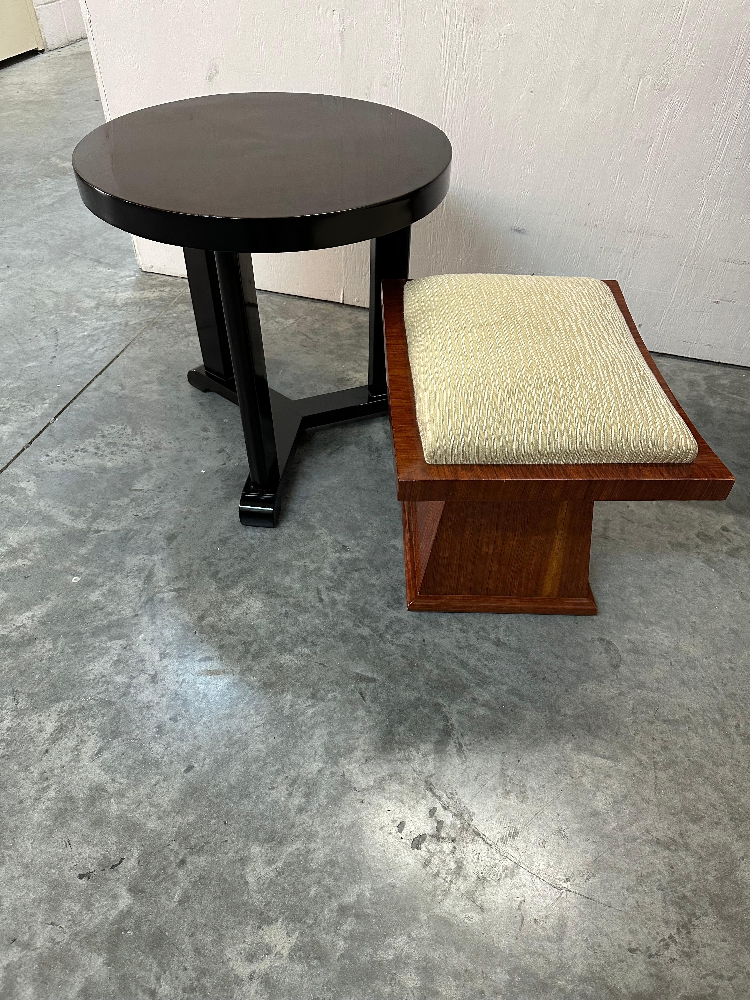 Art Deco Stool in Wood, Country France, 1930 For Sale 9
