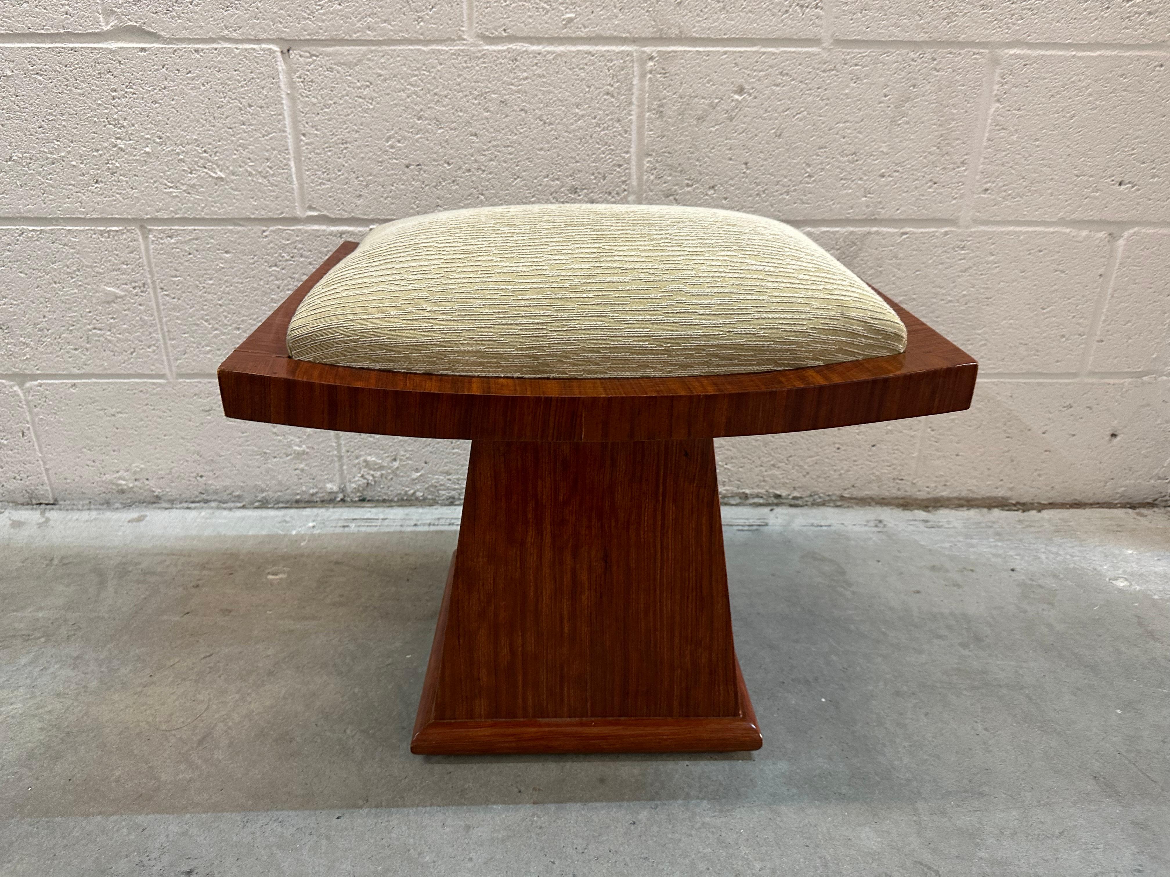 Art Deco Stool in Wood, Country France, 1930 For Sale 1