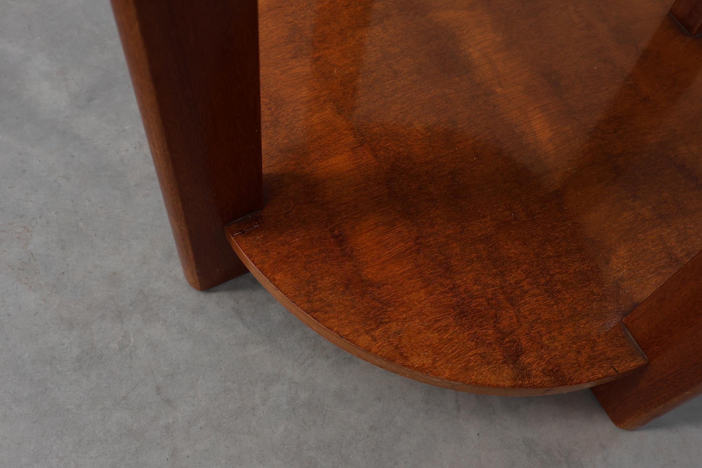 Art Deco stool in wood with original fabric, France ca. 1920 en vente 4