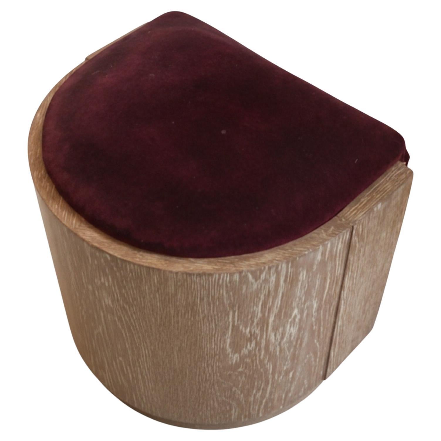 Art Deco Stool, Material Wood, 1930, COMTE