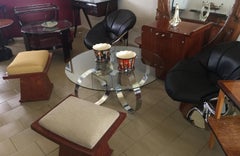 Taburete Art Decó, Material Madera, País Francia, 1930