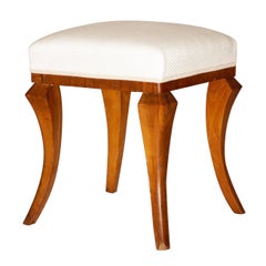 Sgabello Art Deco Ottomana, poggiapiedi