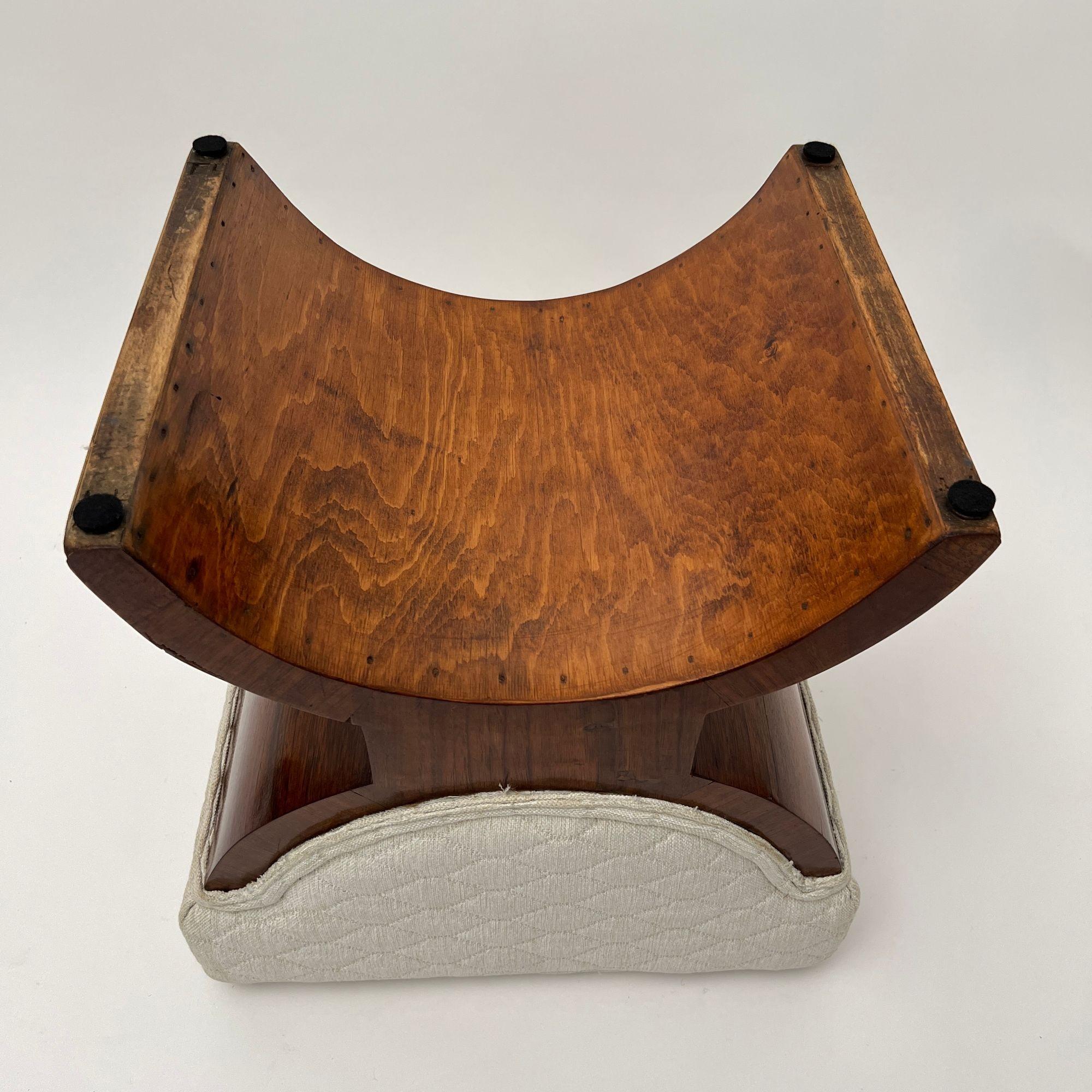 Art Deco Hocker, Palisanderfurnier, Frankreich um 1930 im Angebot 12