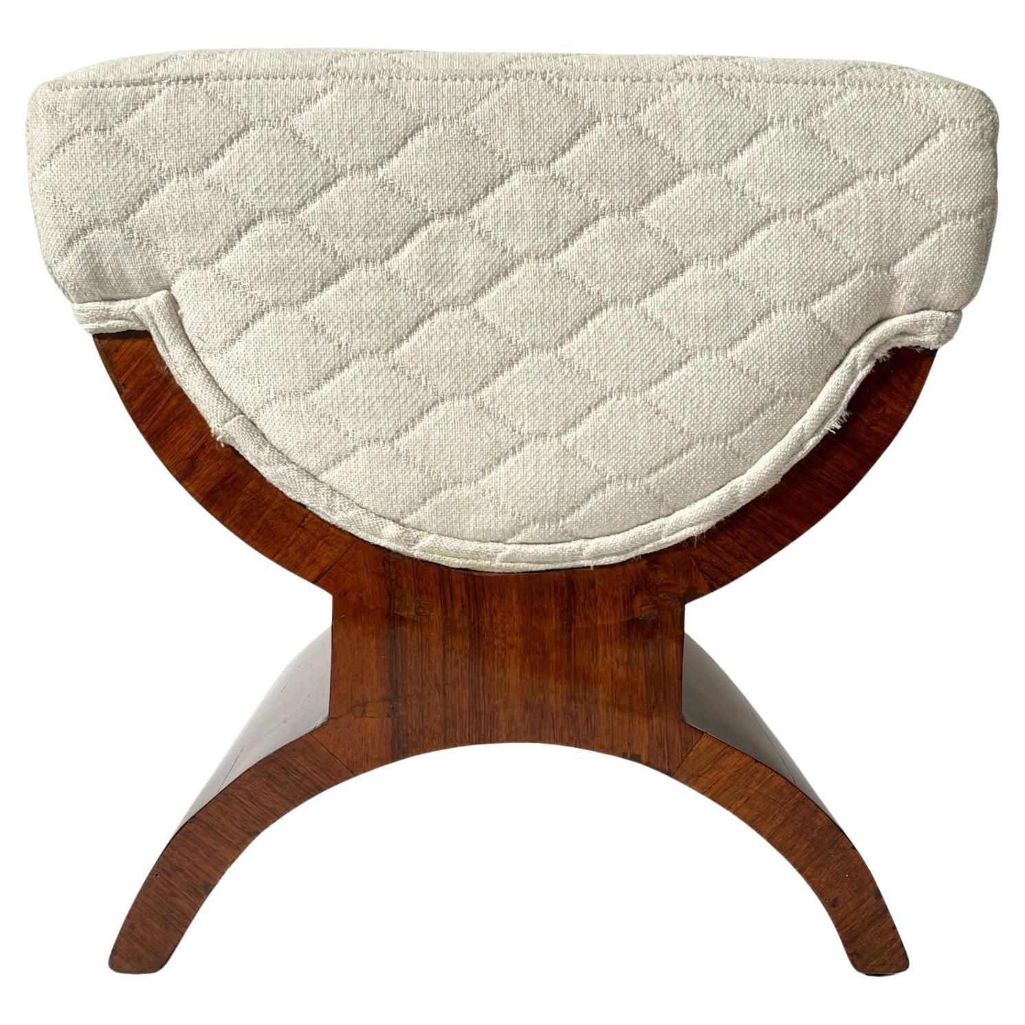 Art Deco Stool, Rosewood Veneer, France circa 1930