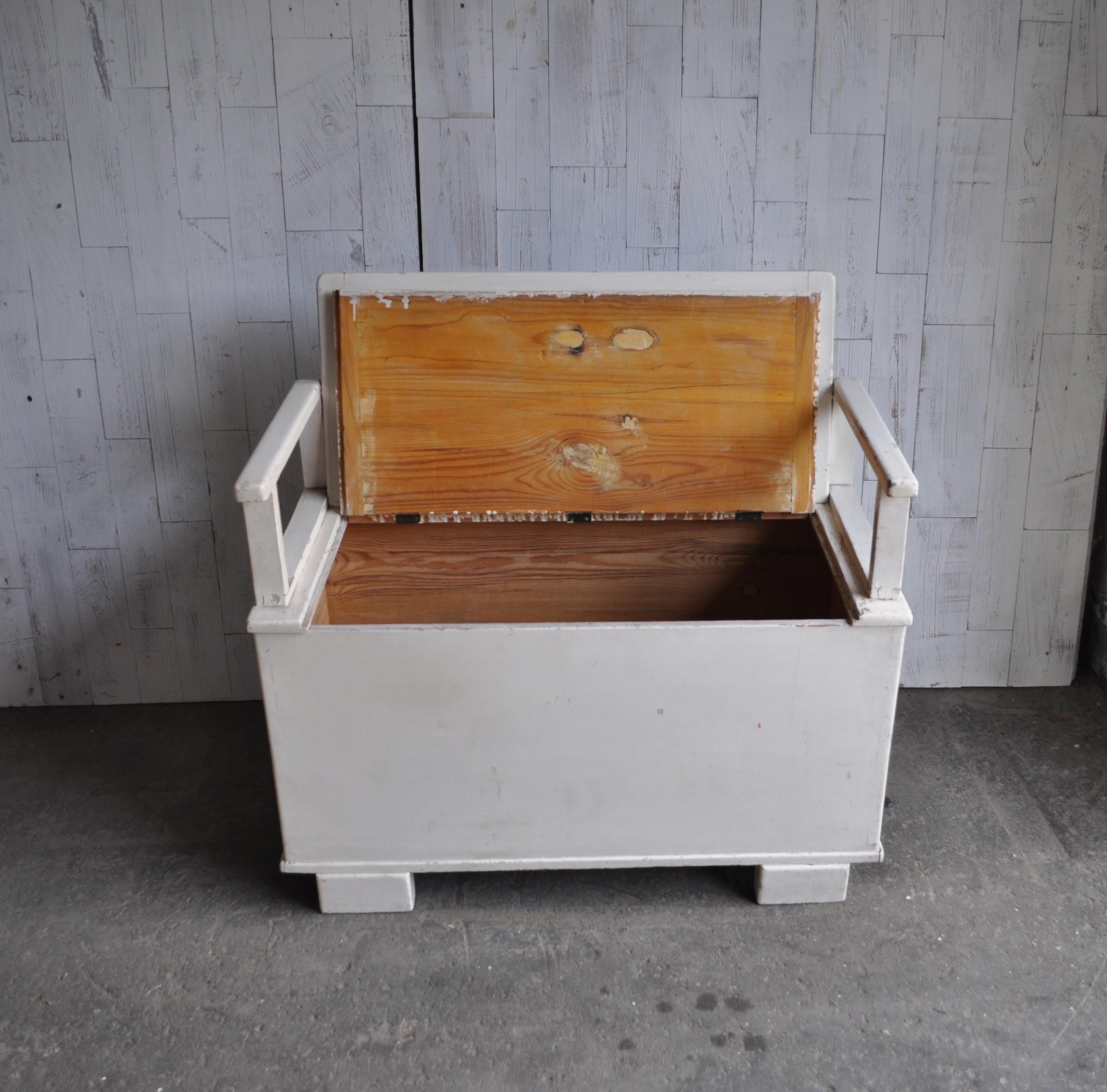 Art Deco Storage and Bench, 1930 For Sale 2