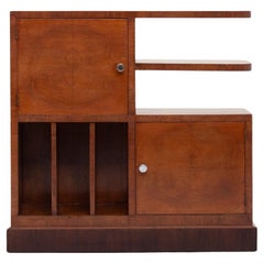 Art Deco Storage Cabinet in Walnut