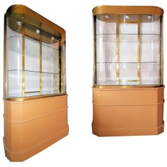 Used Art Deco Store Display Cabinet/Divider from Bullocks Wilshire, Pair