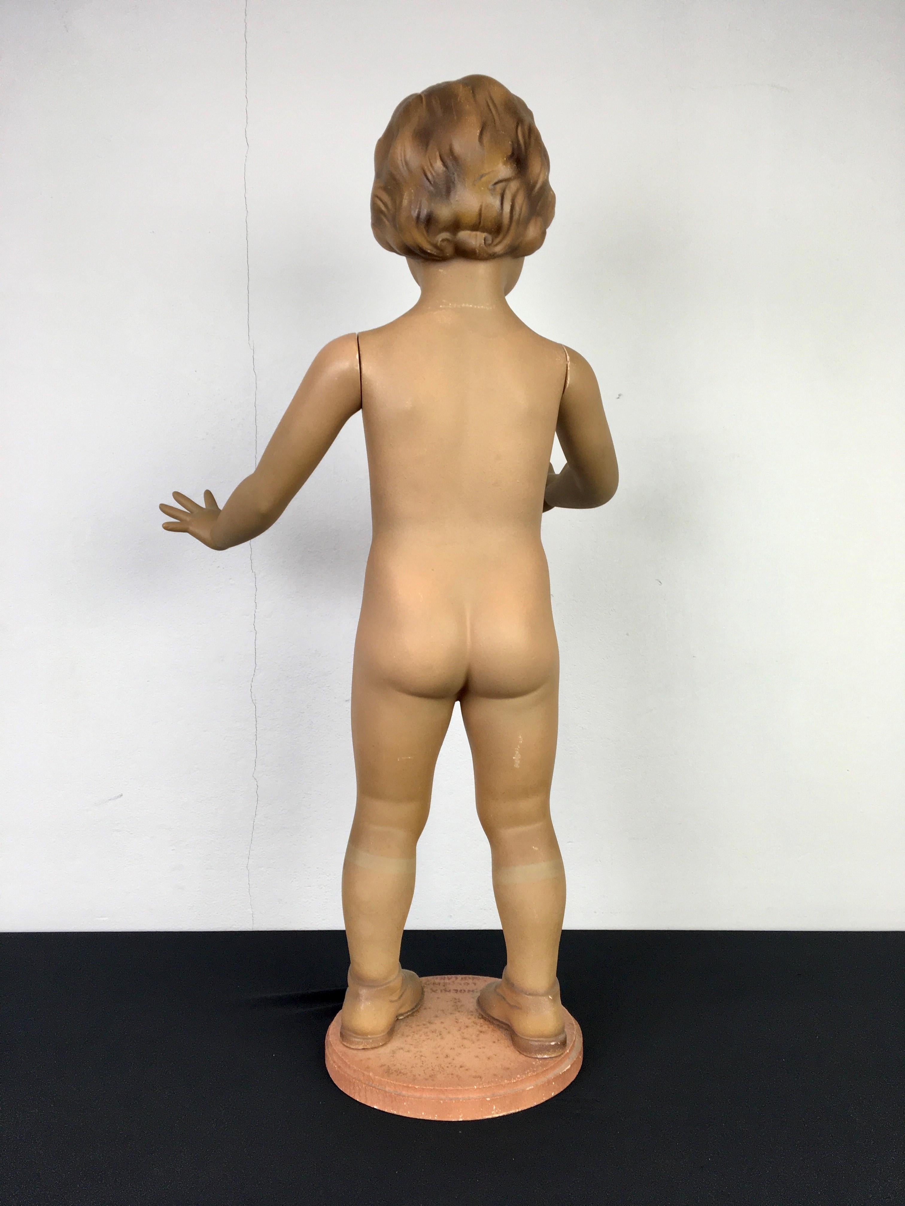 Art Deco Store Display Doll, Child Mannequin 1