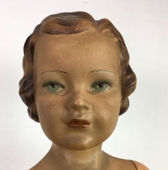 Art Deco Store Display Doll, Child Mannequin