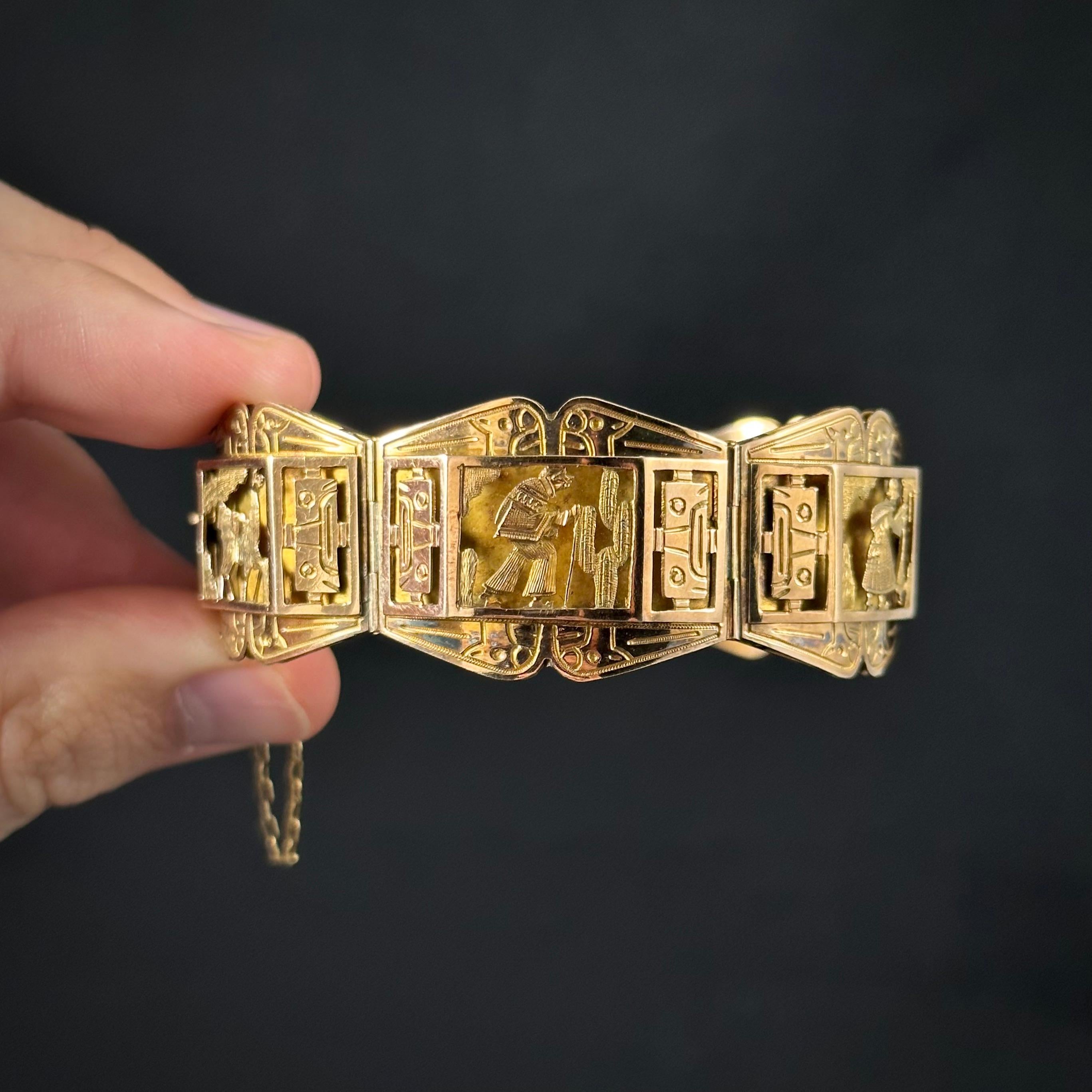 peruvian gold bracelet