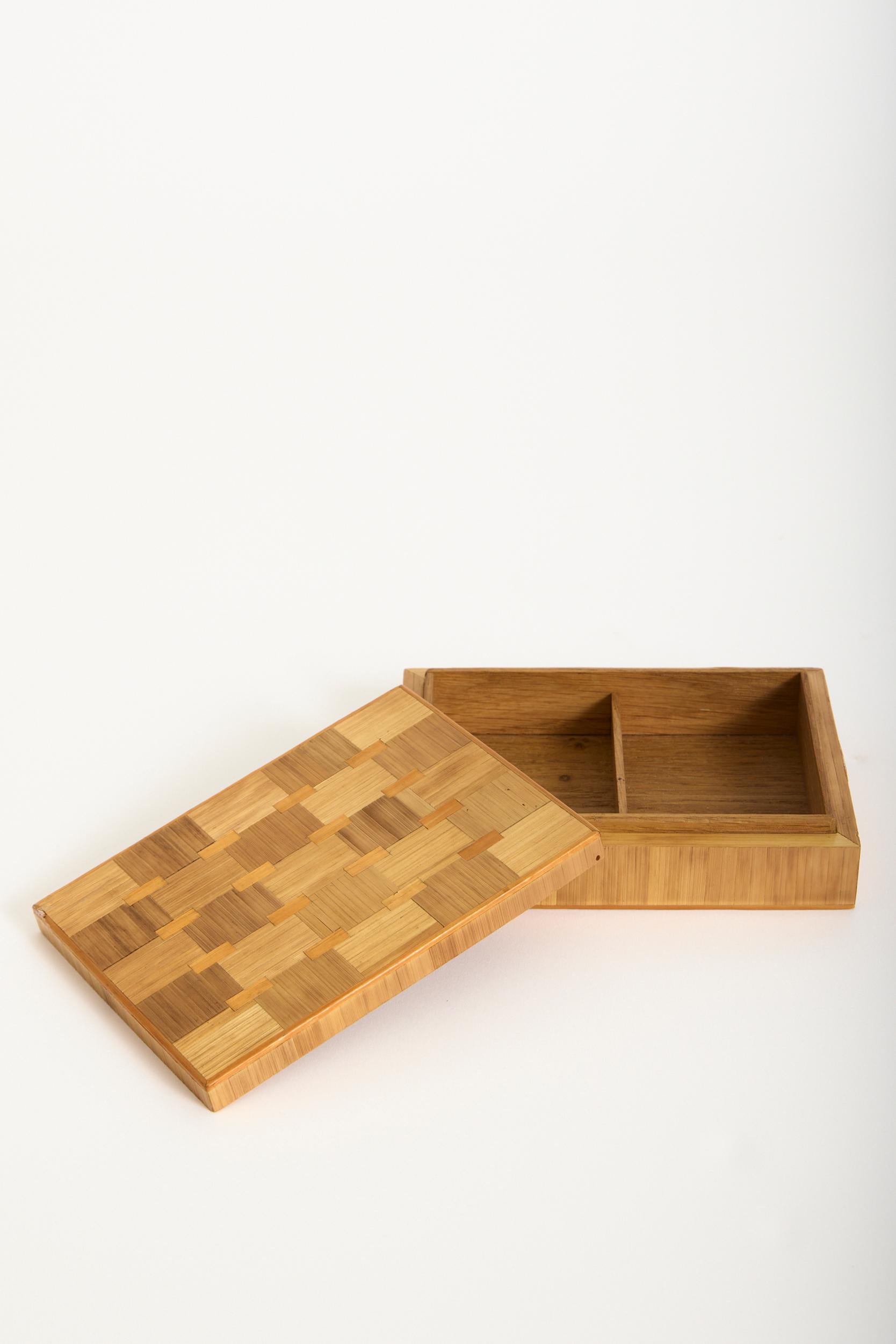 Art Deco Straw Marquetry Box In Good Condition For Sale In London, GB