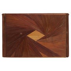 Art Deco Straw Marquetry Box