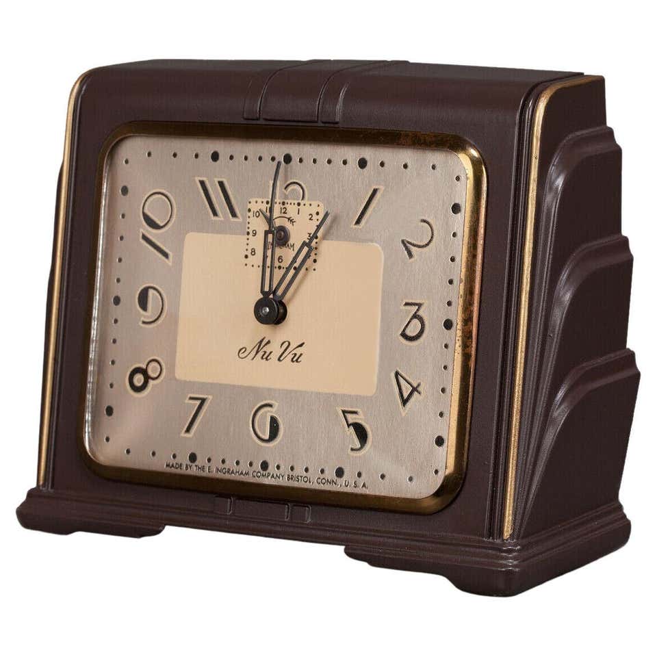 French Art Deco Dep Streamline Modern Art Deco Clock at 1stDibs