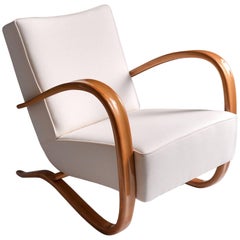 Art Deco Streamline Armchair by Jindrich Halabala, 1940