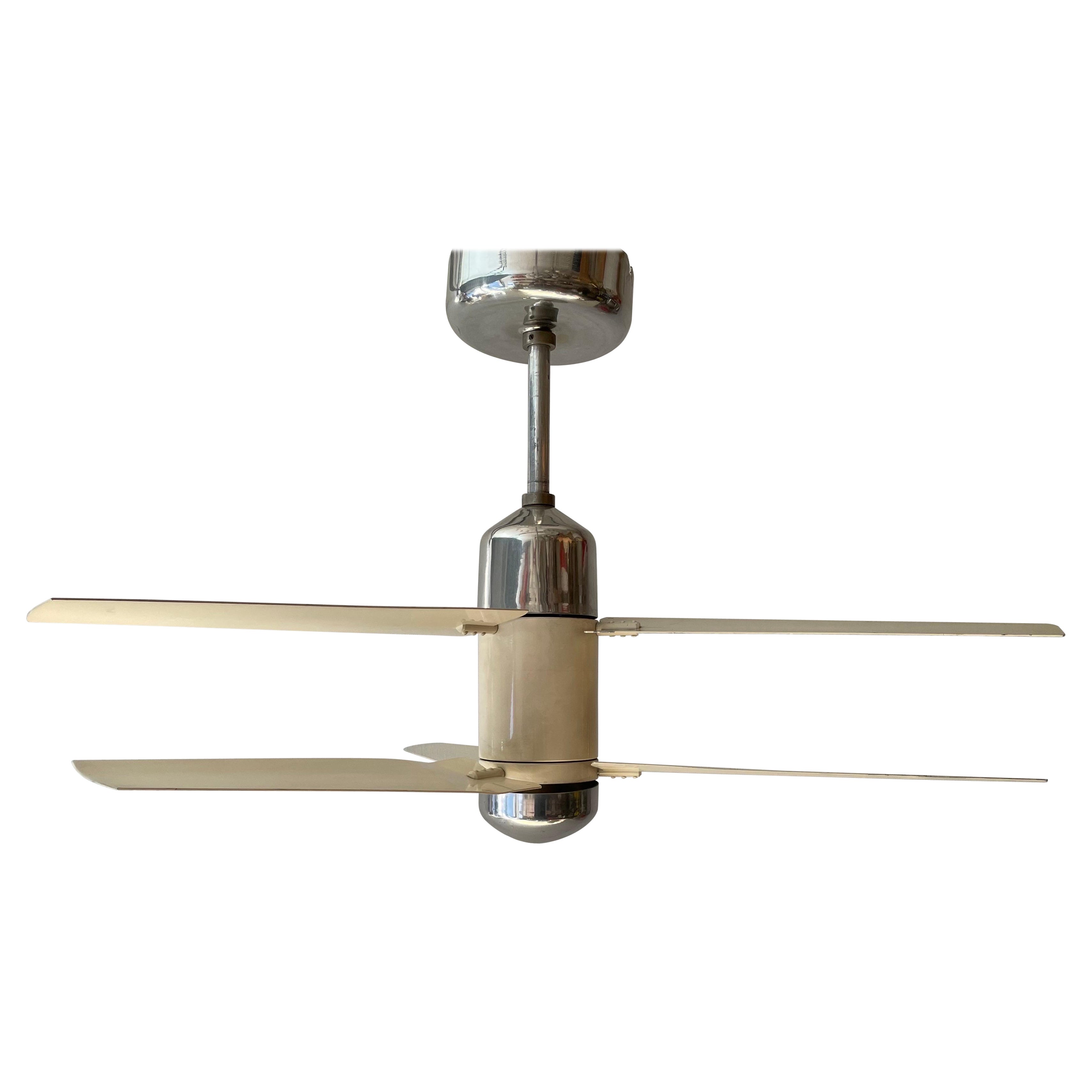 Ventilador de techo Art Decó Streamline, años 40, Alemania en venta