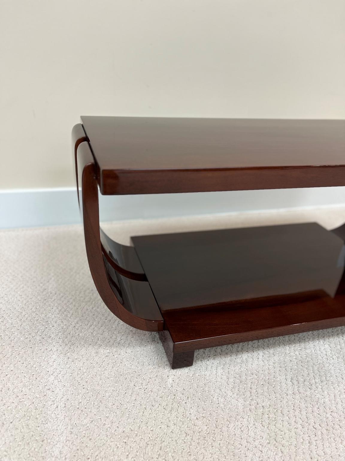 American Art Deco Streamline Cocktail Table by Modern Age Furniture Company C.1930’s For Sale